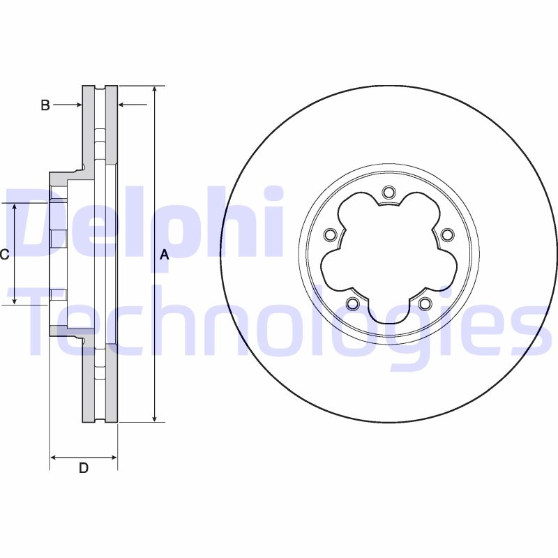 Delphi Diesel Remschijven BG9142C