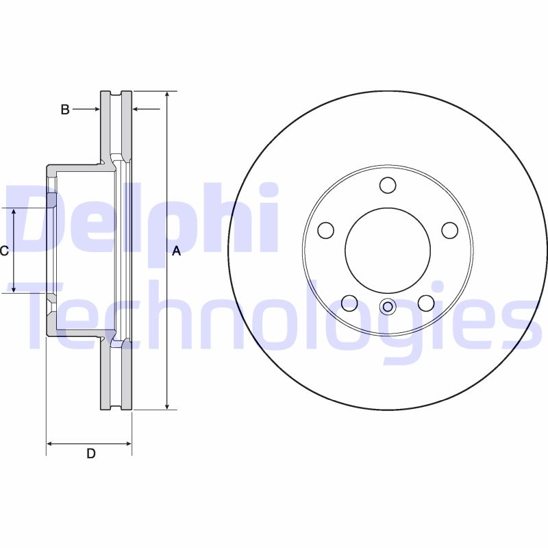 Delphi Diesel Remschijven BG9145C