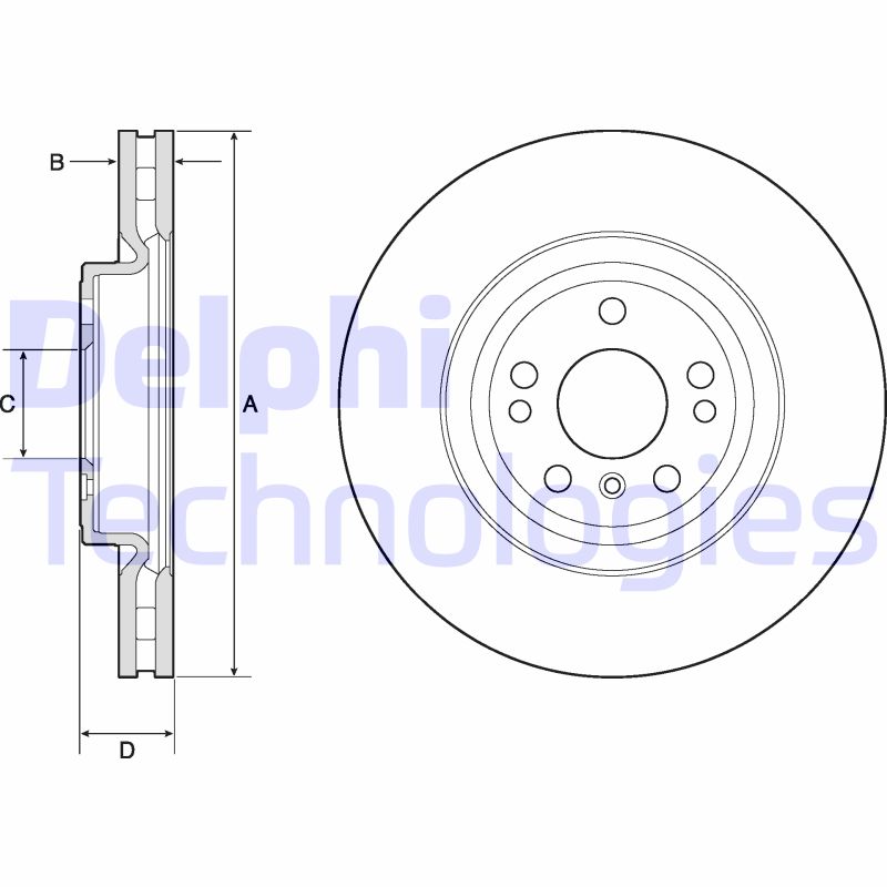 Delphi Diesel Remschijven BG9148C