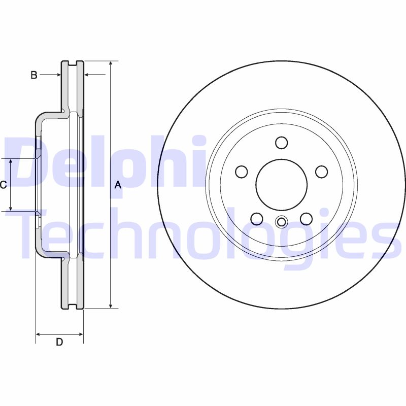 Delphi Diesel Remschijven BG9154C