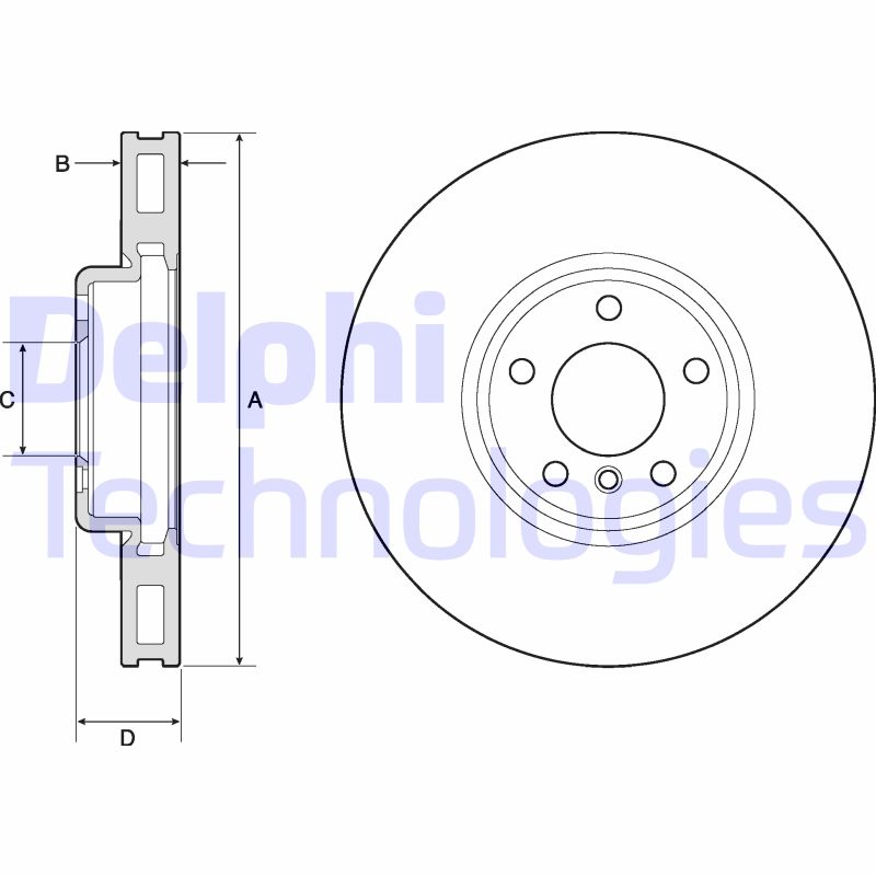 Delphi Diesel Remschijven BG9155C