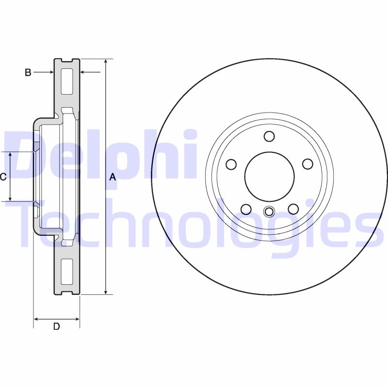 Delphi Diesel Remschijven BG9156C