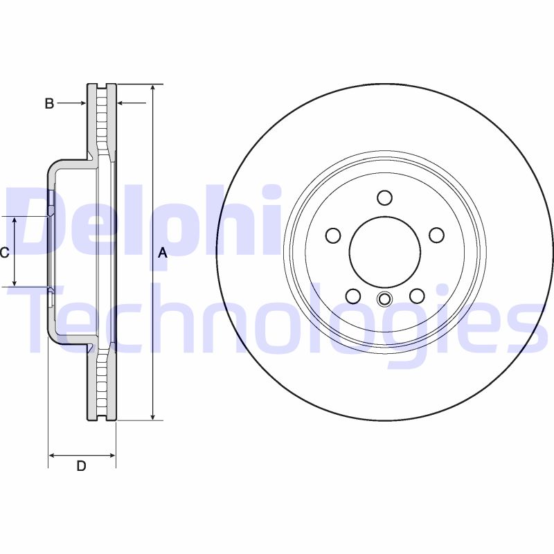 Delphi Diesel Remschijven BG9158C