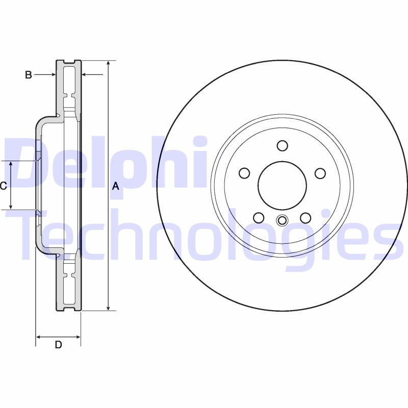 Delphi Diesel Remschijven BG9160C