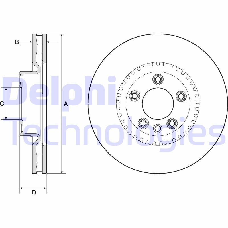 Delphi Diesel Remschijven BG9168C