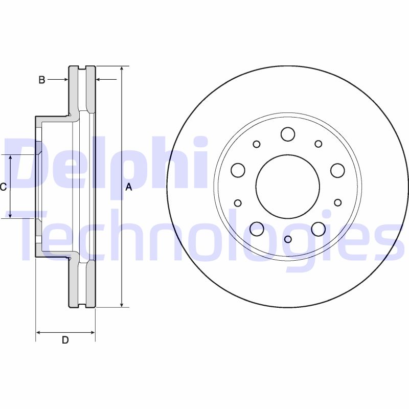 Delphi Diesel Remschijven BG9180C