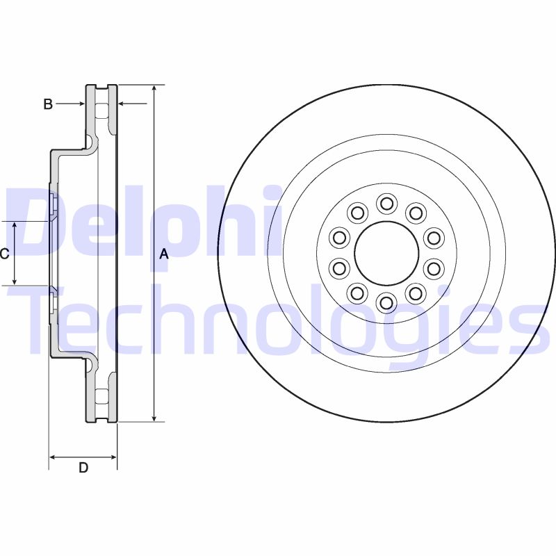 Delphi Diesel Remschijven BG9182C