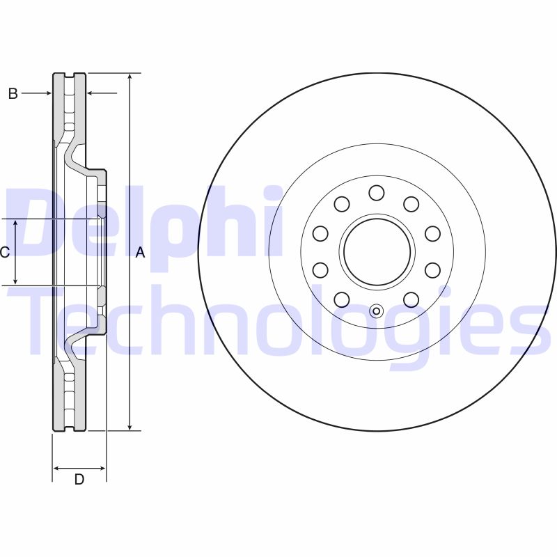 Delphi Diesel Remschijven BG9202C