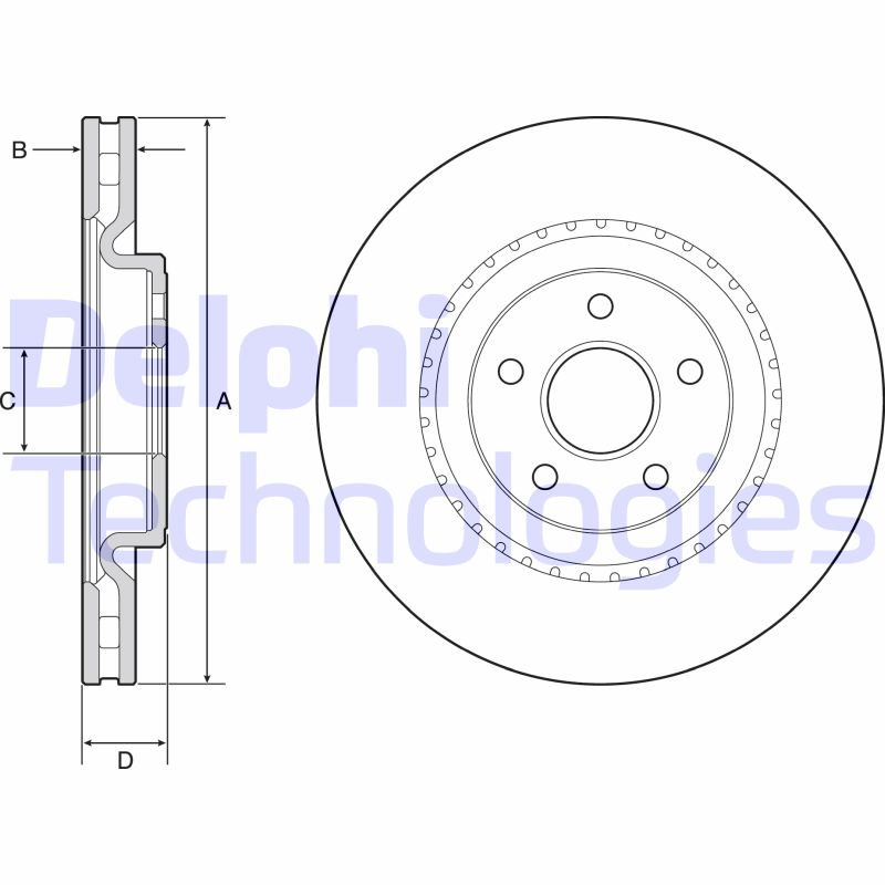 Delphi Diesel Remschijven BG9213C