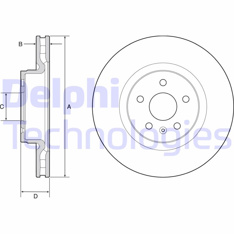 Delphi Diesel Remschijven BG9220C