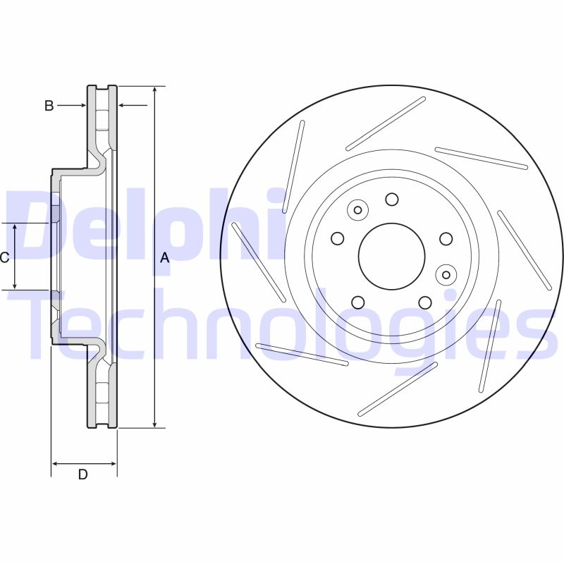 Delphi Diesel Remschijven BG9224C