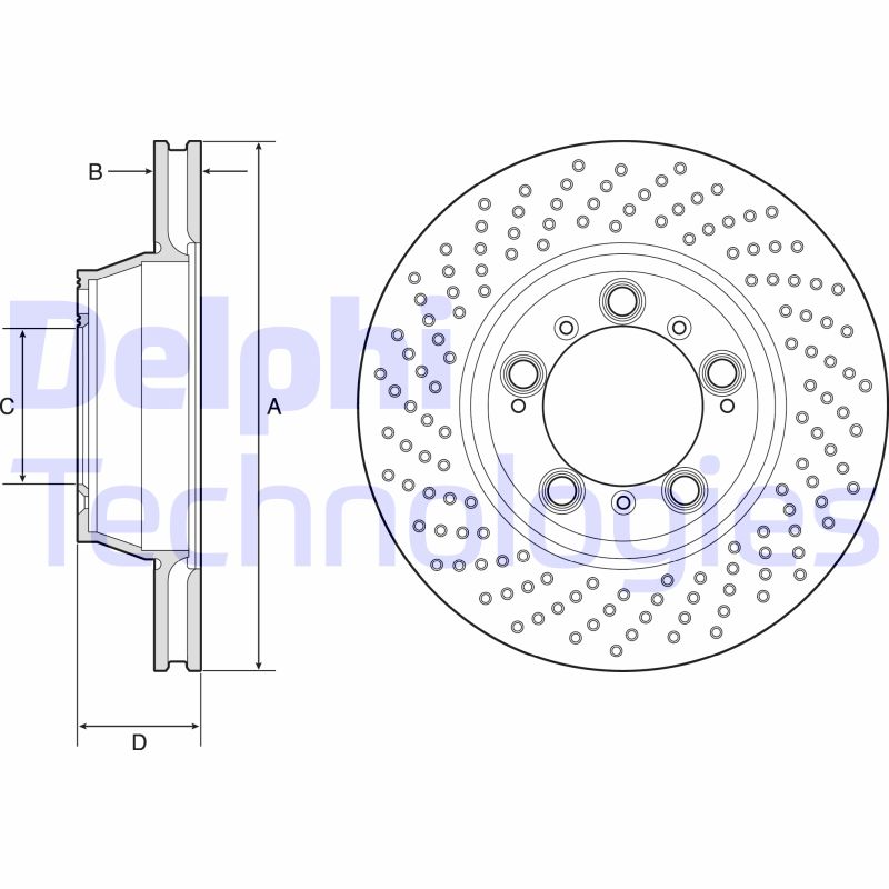 Delphi Diesel Remschijven BG9225C