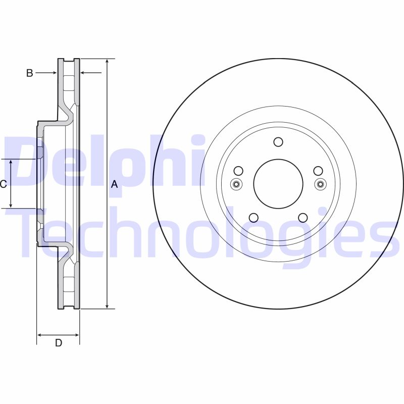 Delphi Diesel Remschijven BG9228C