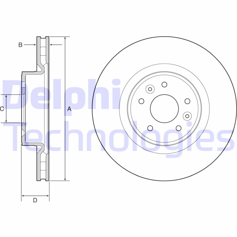 Delphi Diesel Remschijven BG9232C