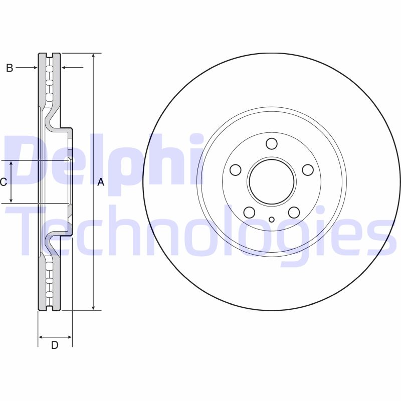 Delphi Diesel Remschijven BG9233C