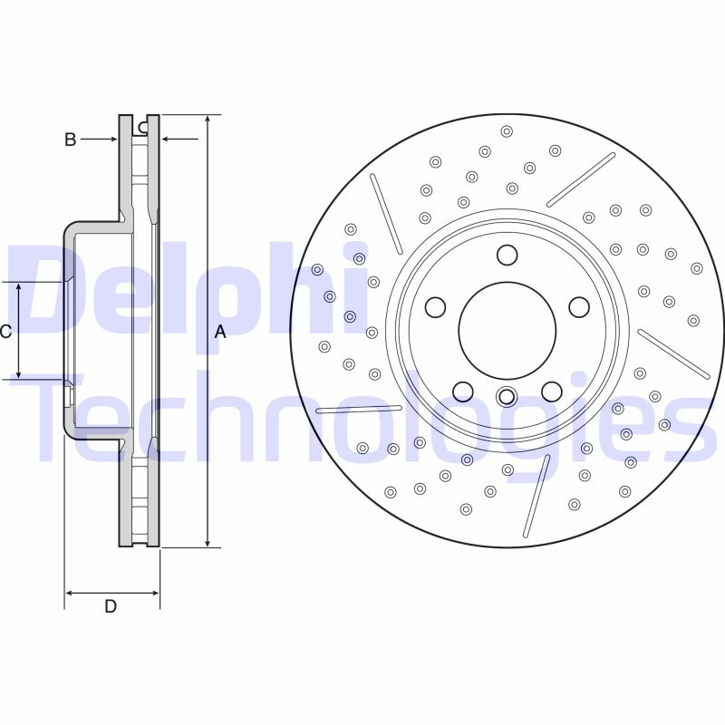 Delphi Diesel Remschijven BG9234C