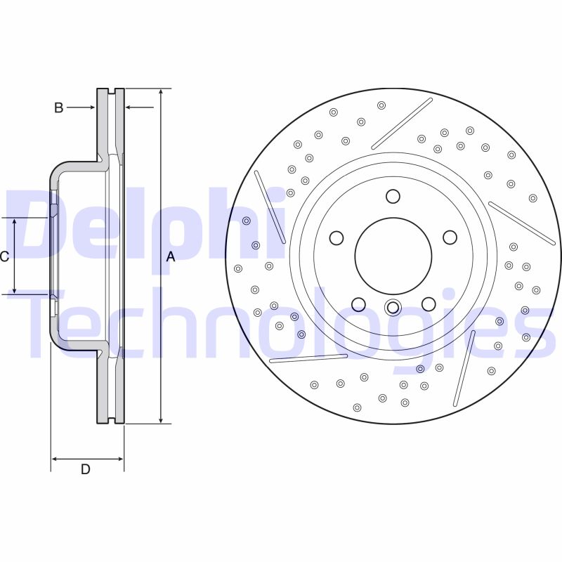 Delphi Diesel Remschijven BG9235C