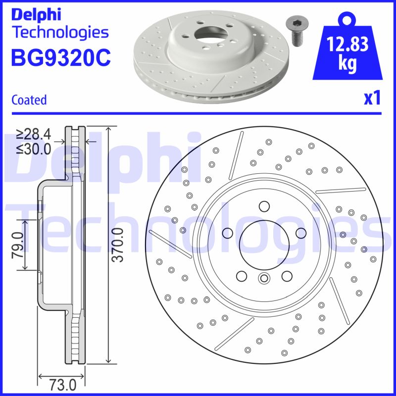 Delphi Diesel Remschijven BG9320C