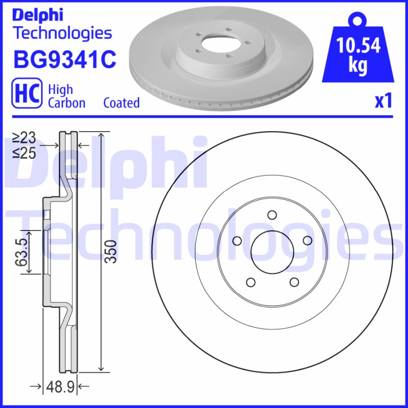 Delphi Diesel Remschijven BG9341C