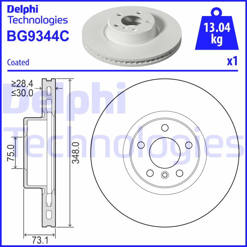 Delphi Diesel Remschijven BG9344C