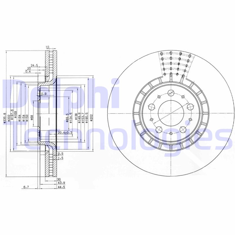 Delphi Diesel Remschijven BG9783C