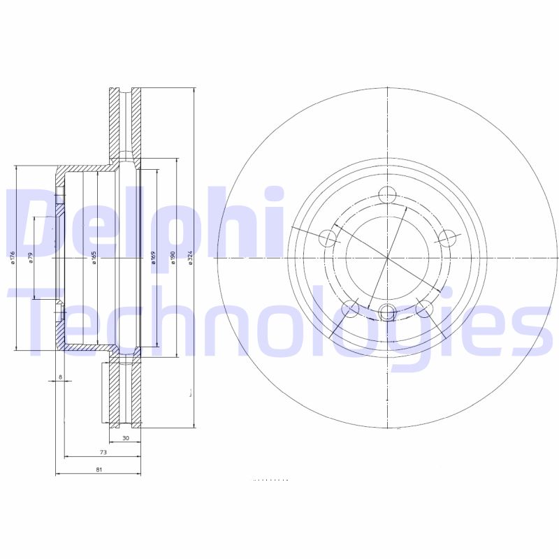 Delphi Diesel Remschijven BG9786