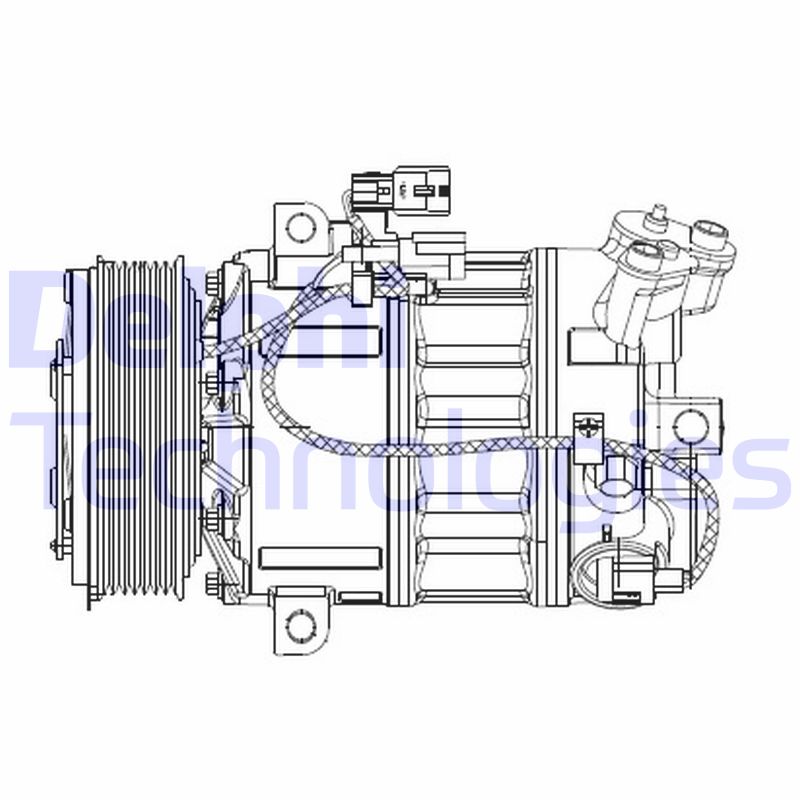 Delphi Diesel Airco compressor CS20477