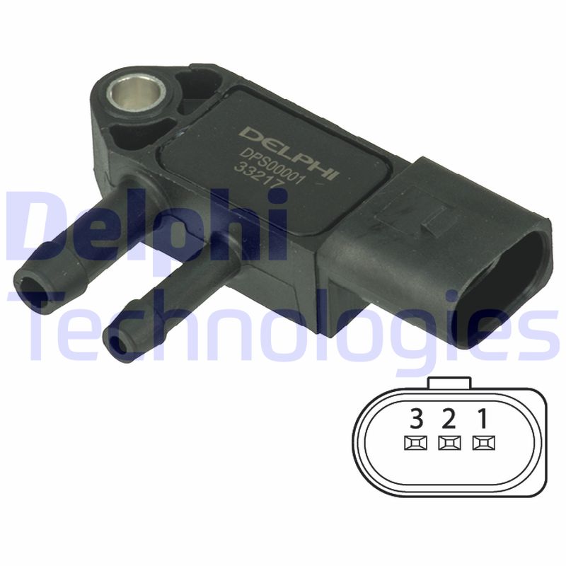 Delphi Diesel Uitlaatgasdruk sensor DPS00001
