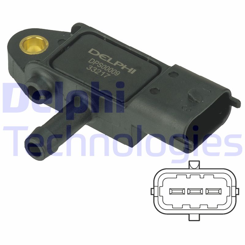 Delphi Diesel Uitlaatgasdruk sensor DPS00009
