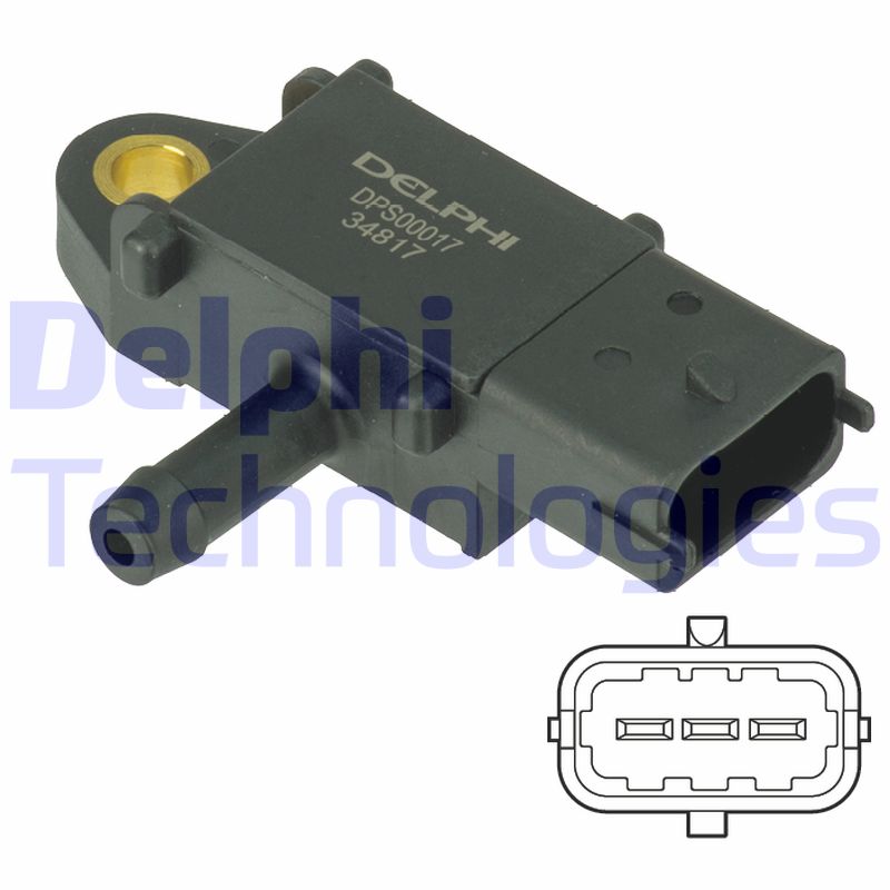 Delphi Diesel Uitlaatgasdruk sensor DPS00017