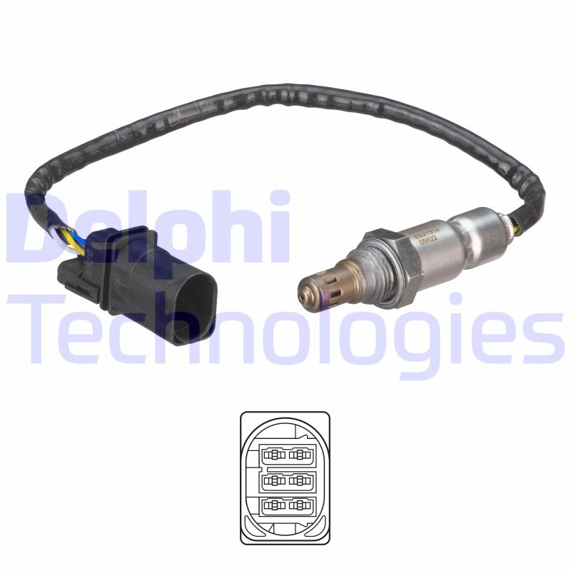 Delphi Diesel Lambda-sonde ES21314-12B1