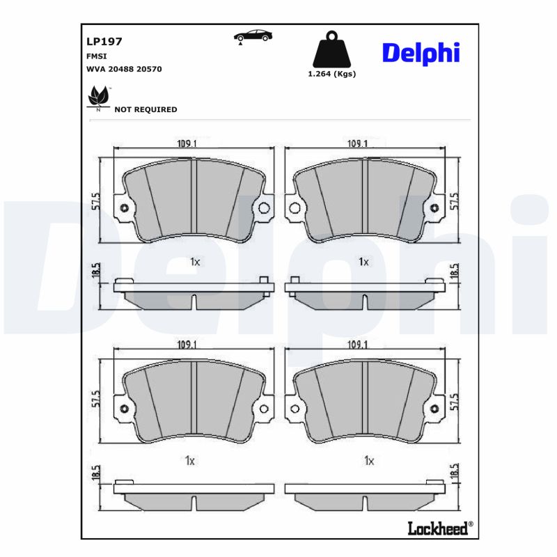 Delphi Diesel Remblokset LP197