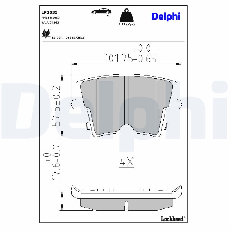 Delphi Diesel Remblokset LP2035