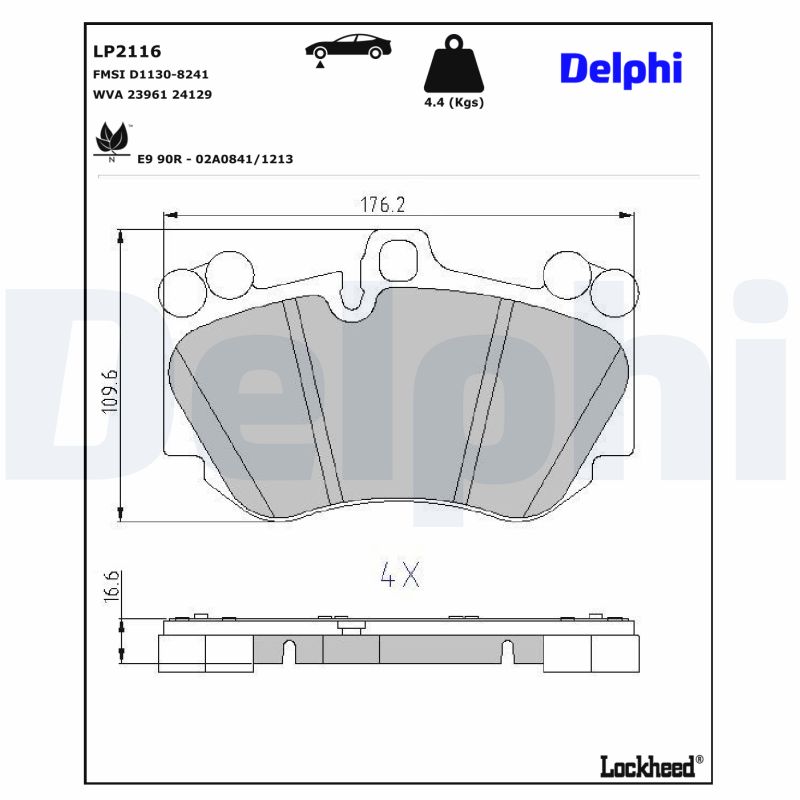Delphi Diesel Remblokset LP2116