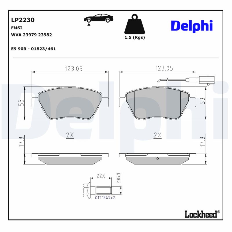Delphi Diesel Remblokset LP2230