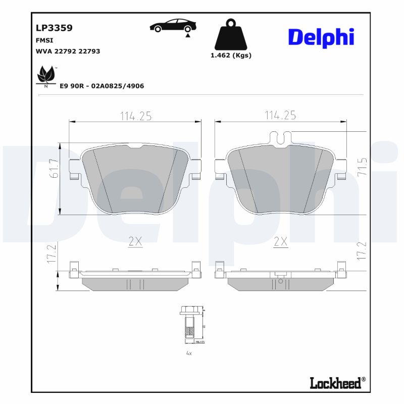 Delphi Diesel Remblokset LP3359