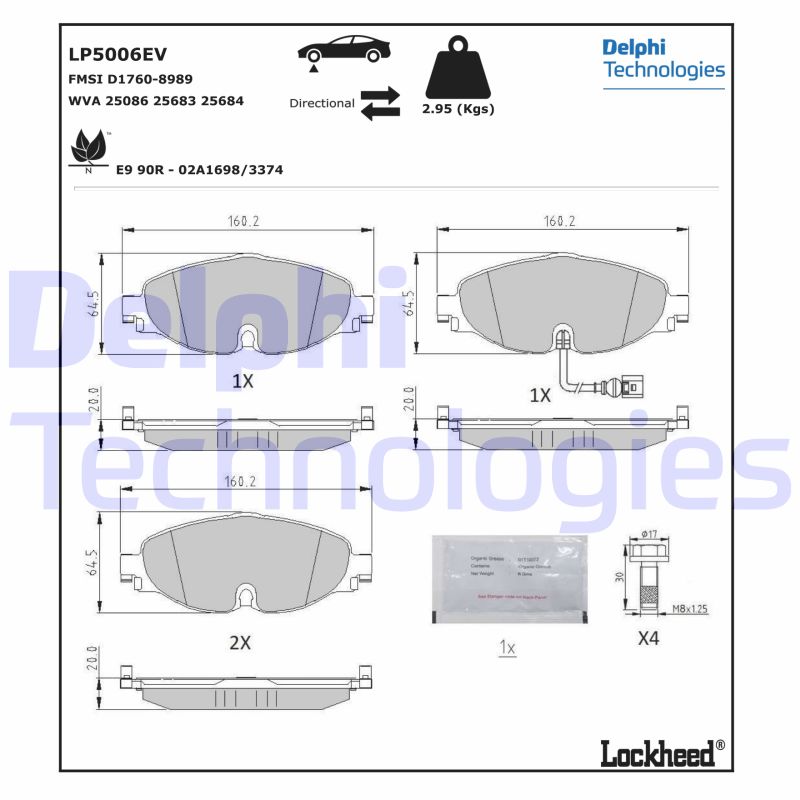 Delphi Diesel Remblokset LP5006EV