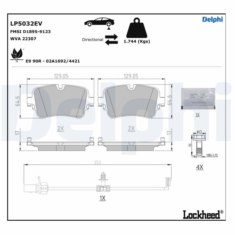 Delphi Diesel Remblokset LP5032EV