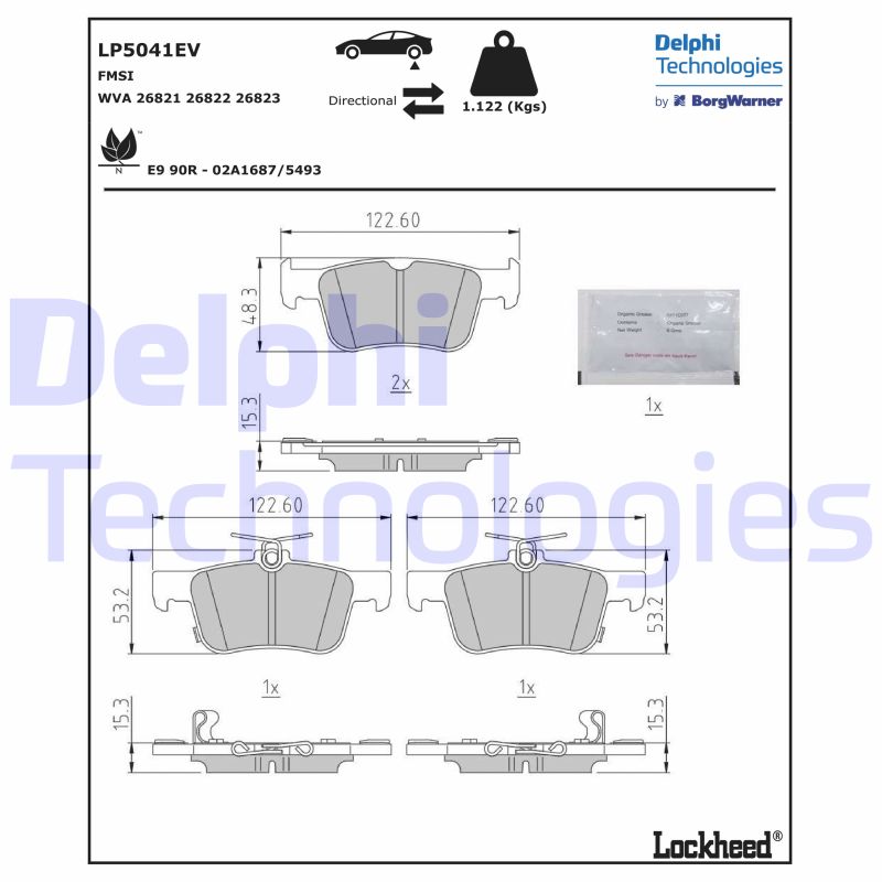 Delphi Diesel Remblokset LP5041EV