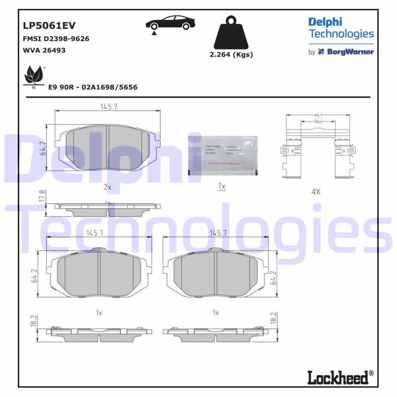 Delphi Diesel Remblokset LP5061EV