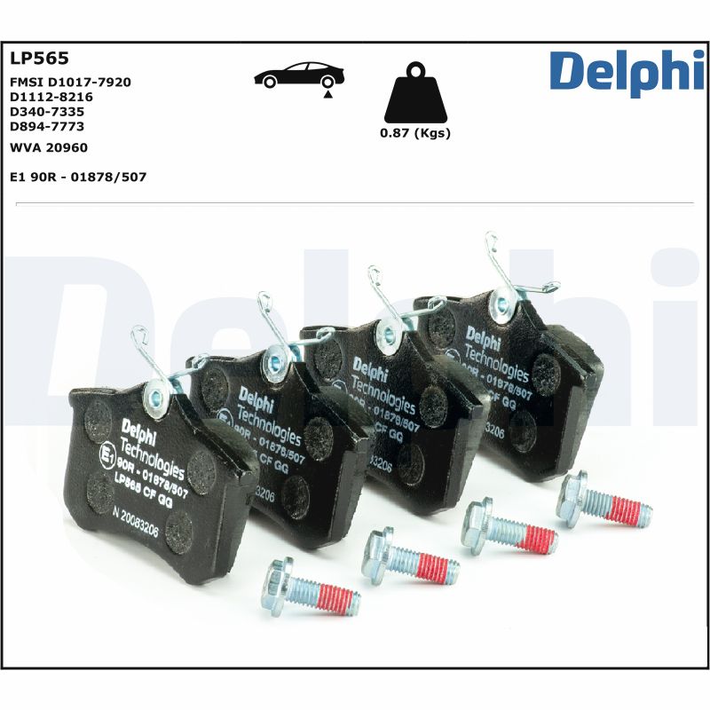 Delphi Diesel Remblokset LP565