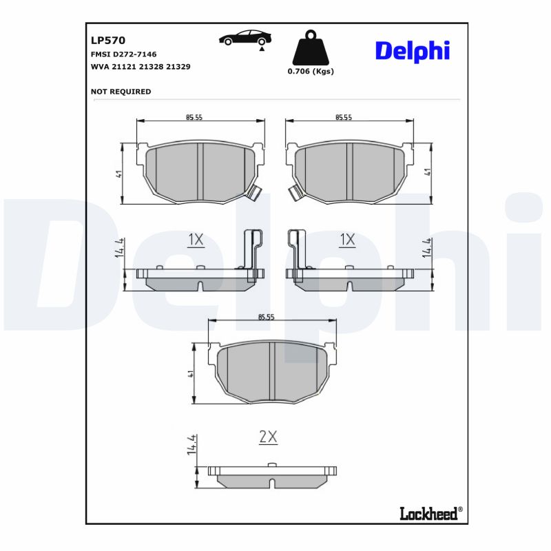 Delphi Diesel Remblokset LP570