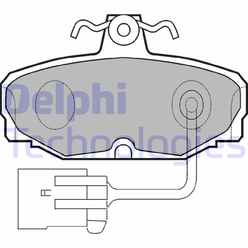 Delphi Diesel Remblokset LP868