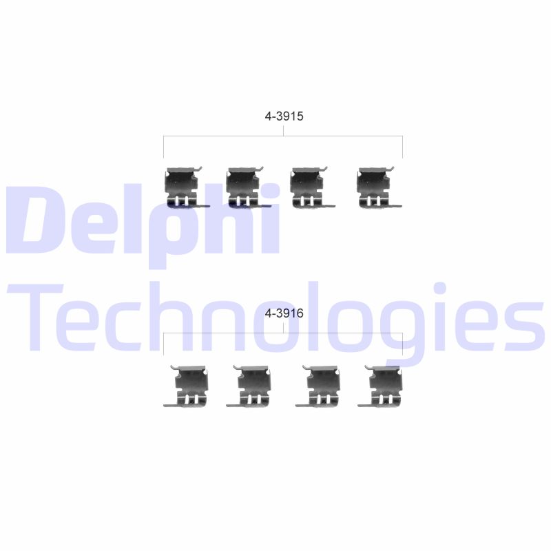 Delphi Diesel Rem montageset LX0348