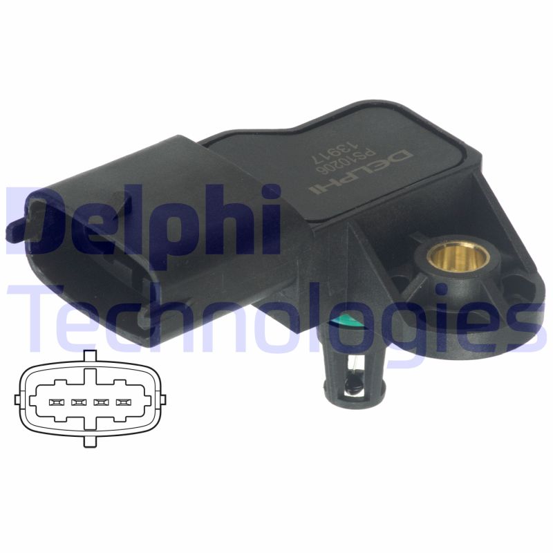 Delphi Diesel Vuldruk sensor PS10206