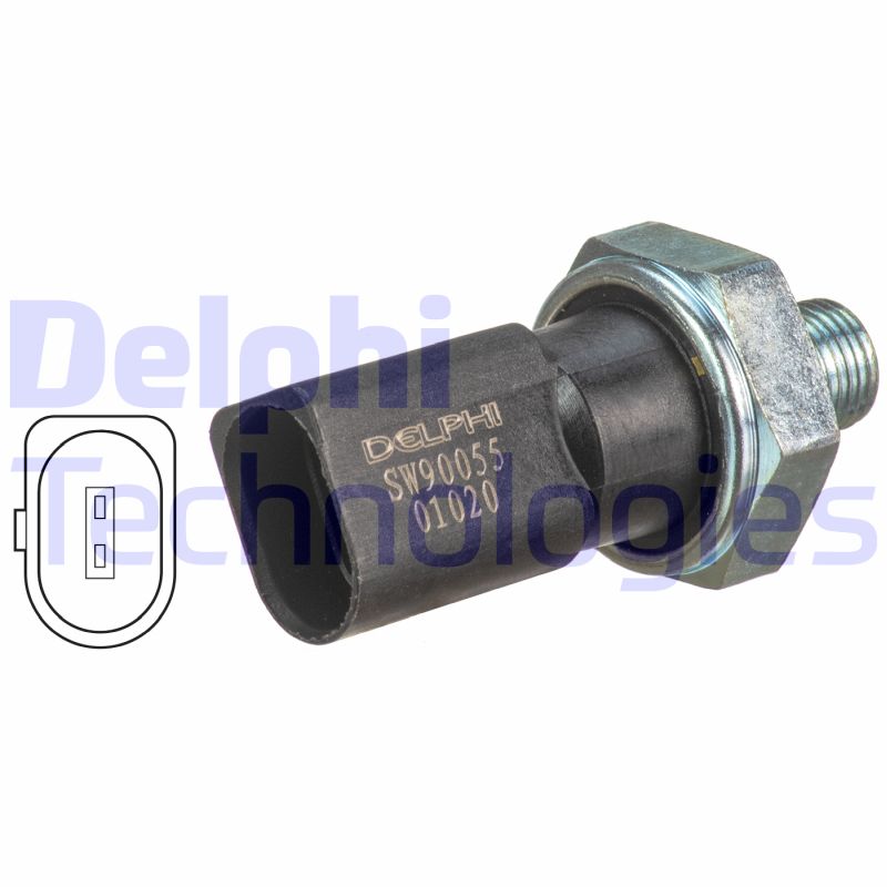 Delphi Diesel Oliedrukschakelaar SW90055