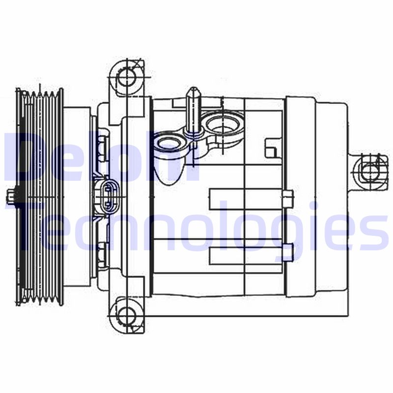 Delphi Diesel Airco compressor TSP0155984