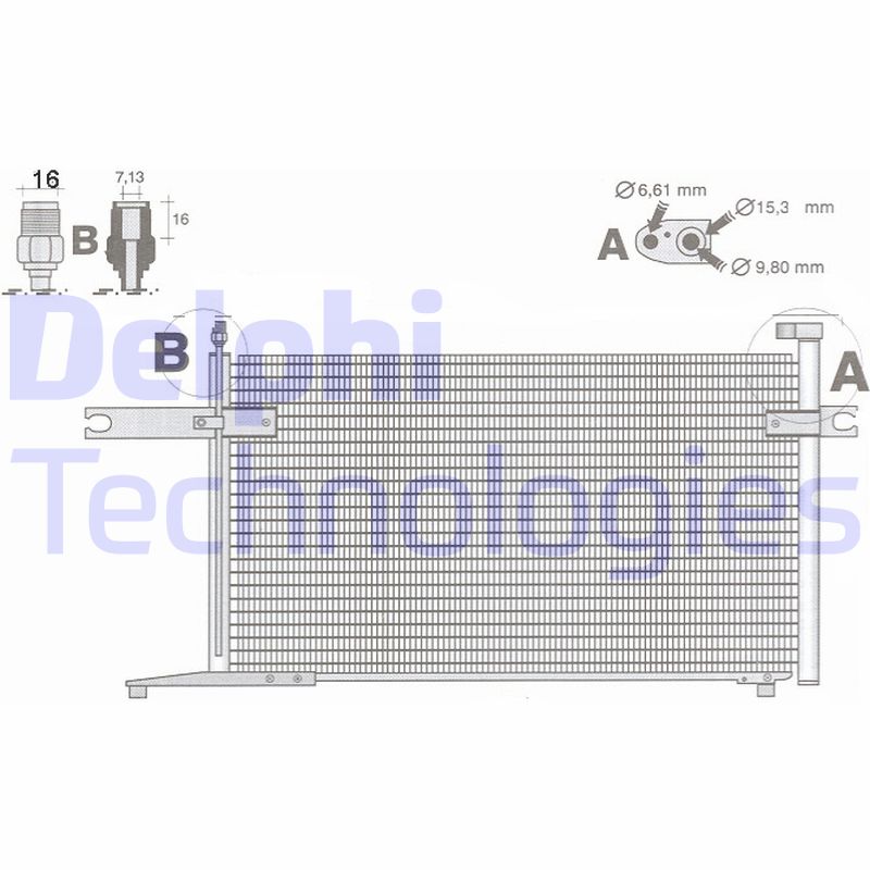 Delphi Diesel Airco condensor TSP0225438