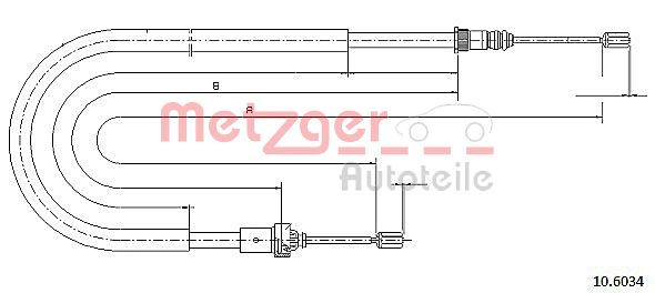 Metzger Handremkabel 10.6034