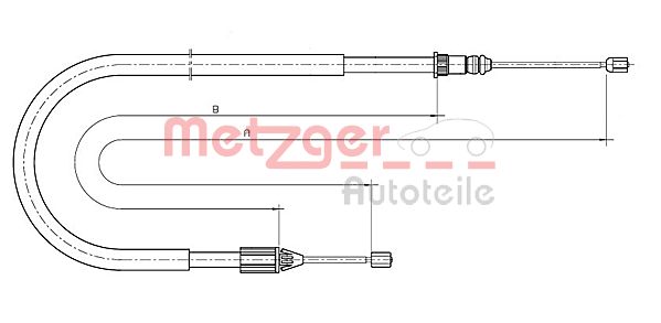 Metzger Handremkabel 10.6698